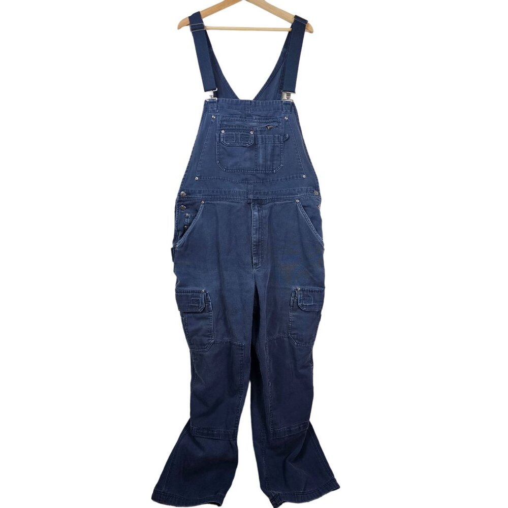 Duluth Trading Co. Mens Bib Overalls Double Knee Heavyweight Workwear Sz 40x30